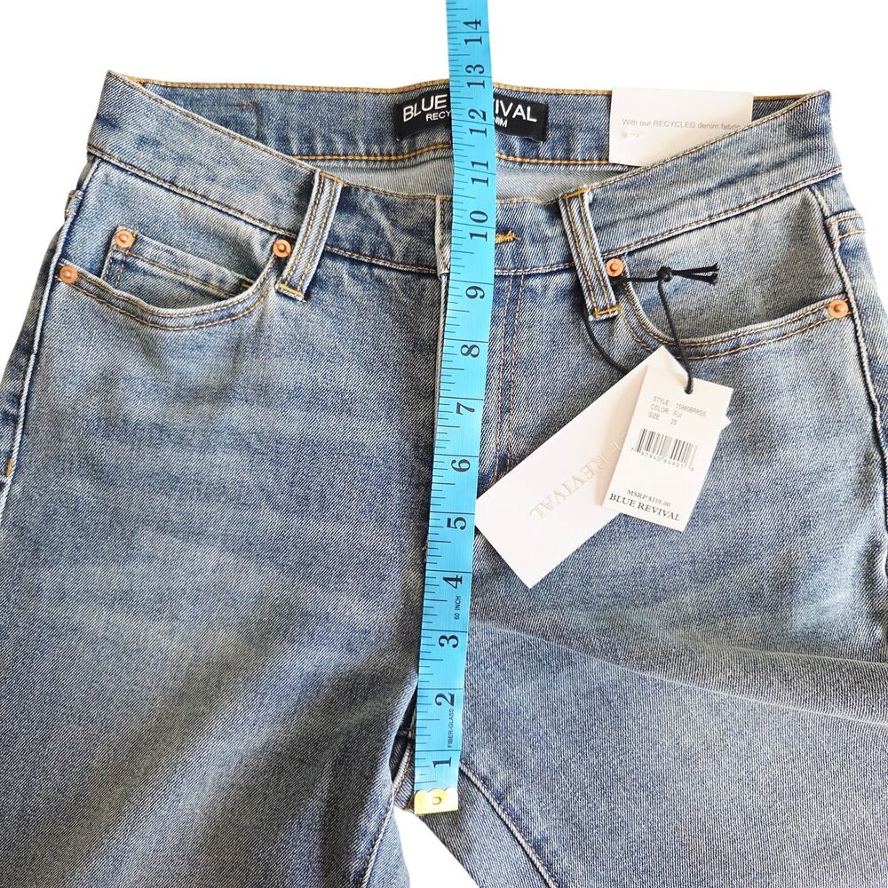 Blue Revival Quinn Mid Rise Straight Leg Ankle Jeans - Size 25 - Picture 10 of 12